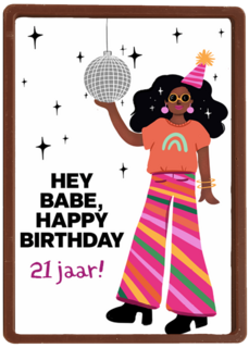 Verjaardagskaart discobol