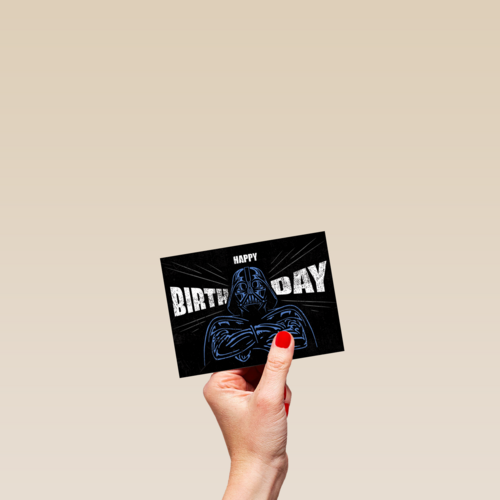 verjaardag kaart darth vader happy bday