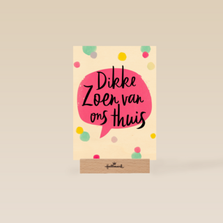 op kamp kaart dikke zoen van ons thuis