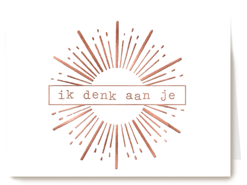 ik denk aan je metallic zon