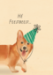 Verjaardagskaart hee feestbeest Corgi