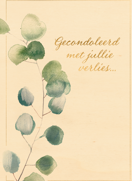Gecondoleerd met jullie verlies