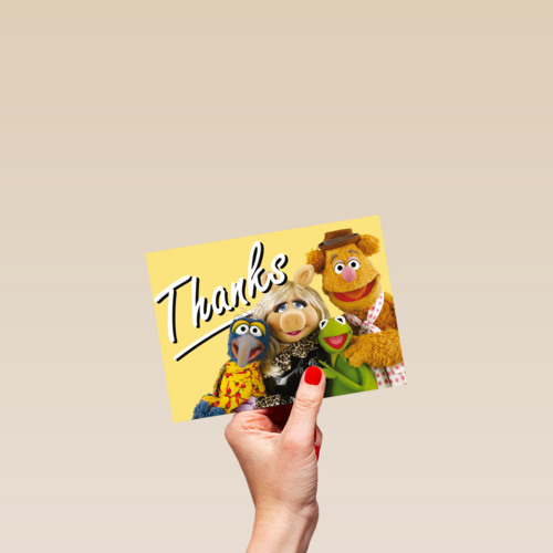 Muppets kaart thanks