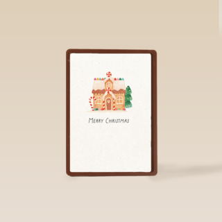 Kinderpostzegels Merry Christmas Gingerbreadhouse