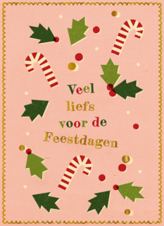 Kinderpostzegels - Zuurstok & hulst