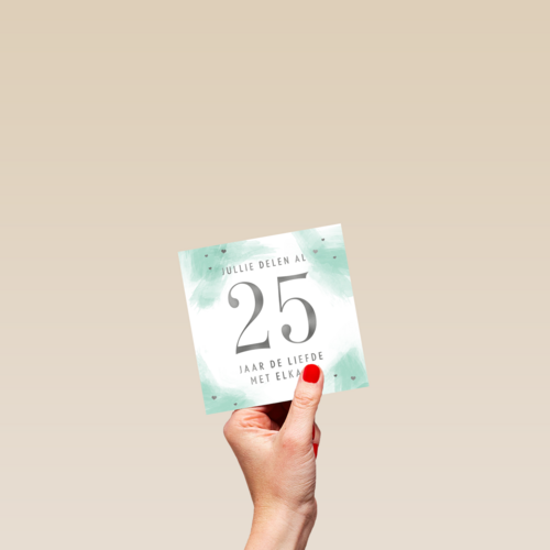 jullie delen al 25 jaar de liefde met elkaar