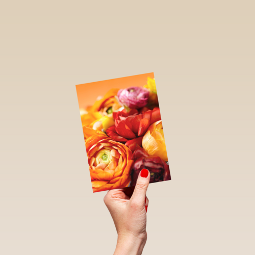 boeket van bloemen in herfstkleuren