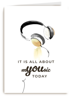 its all about you today with headphones