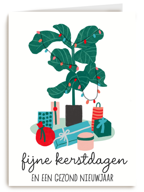 Kerstkaart Hip Gezond nieuwjaar