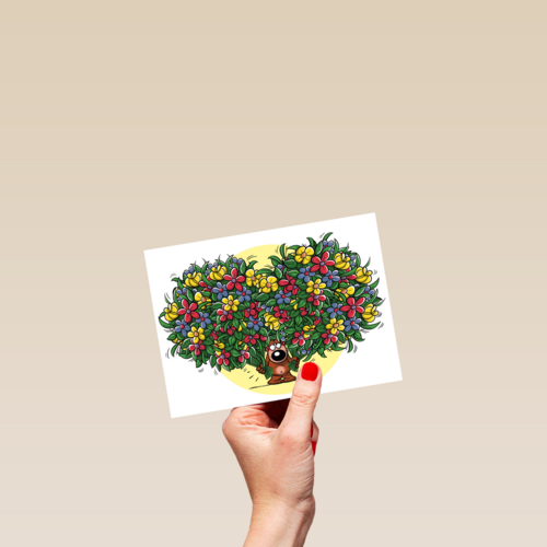 funny mail blanco bos bloemen