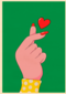 hand maakt hart gebaar