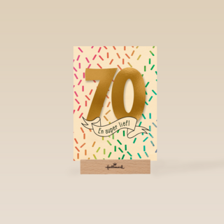 Verjaardagskaart 70 jaar en super lief