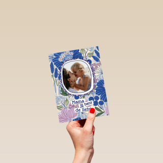 Bloemen jij bent de liefste fotokaart