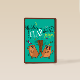 verjaardagskaart gefeliciflapstaart jarige