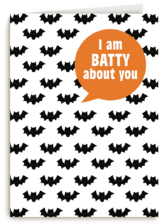 vers van de pers halloween i am batty about you