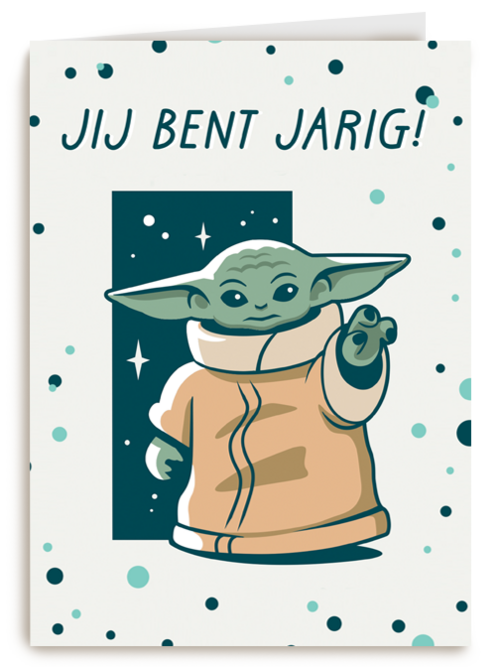 verjaardag kaart grogu jij bent jarig