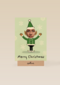 merry christmas met deze foto elf kaart