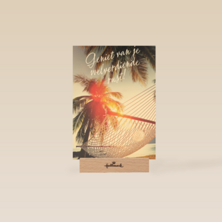 Zomerkaart geniet van je welverdiende rust