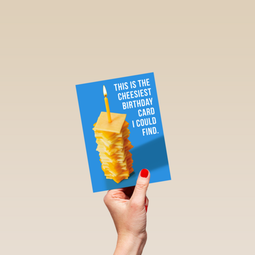 The cheesiest card I could find