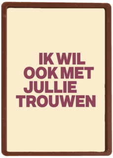 And C ik wil ook met jullie trouwen
