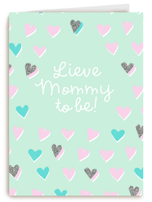 moederdag kaart lieve mommy to be