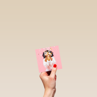Verjaardagskaart vrouw grote confetti