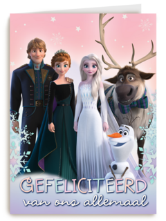 gefeliciteerd van Elsa anna Olaf Kristoff en sven