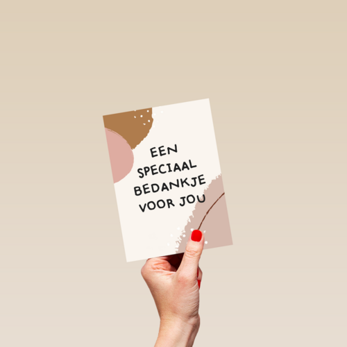 bedanktkaart een speciaal bedankje voor jou
