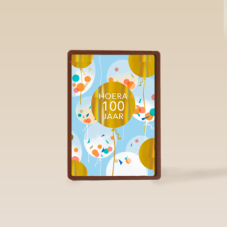 100 jaar confetti ballon