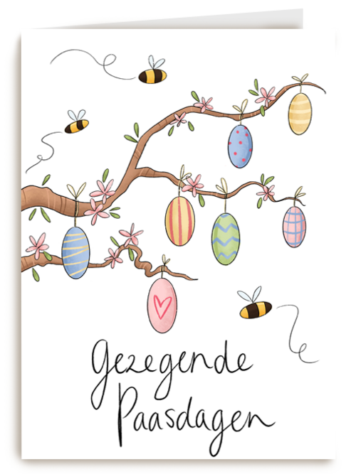 pasen kaart matia gezegende paasdagen