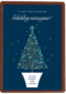 zakelijke kerstkaart met kerstboom en logo