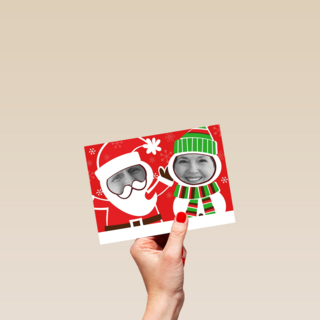 grappige kerstkaart foto