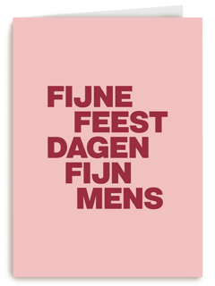 Fijne feestdagen fijn mens AndC