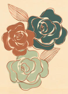 bloemen met metallic kleur