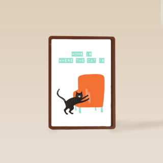 verhuisd kaart home is where the kat is