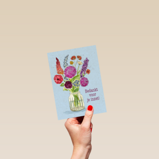 Bedankt voor je inzet boeket