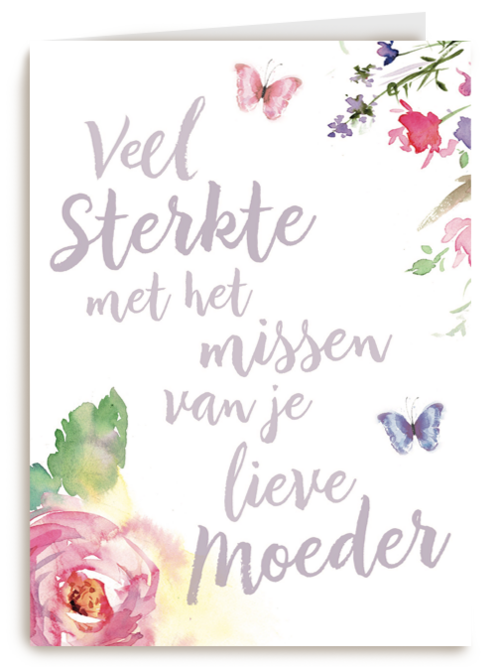 veel sterkte met het missen van je lieve moeder