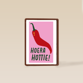 Verjaardagskaart Hoera Hottie