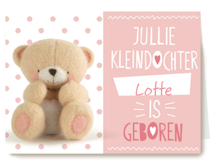 Jullie kleindochter is geboren