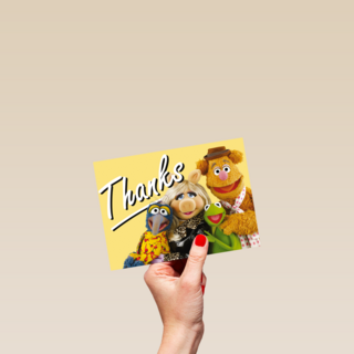 Muppets kaart thanks
