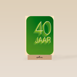 verjaardagskaart 40 jaar groen
