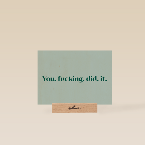 andC You fucking did it
