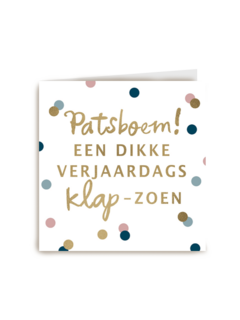 monmon kaart patsboem een dikke verjaardags klap zoen