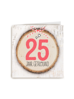 boomstam 25 jaar getrouwd