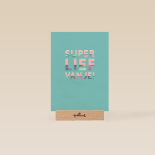 Bedankt kaart super lief van je