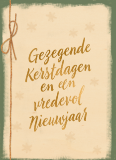 Kerstkaart religieus gezegende kerstdagen