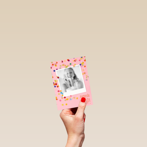 hieperdepiep met confetti