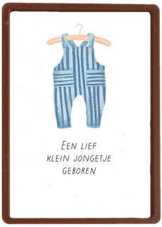 Geboortefelicitatie een lief jongetje