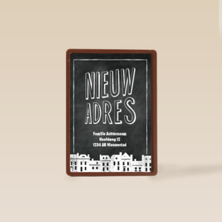 verhuisbericht krijtbord