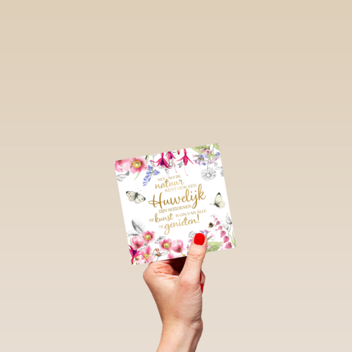 Kaart flowers by Marjolein Bastin Een huwelijk kent ook seizoenen